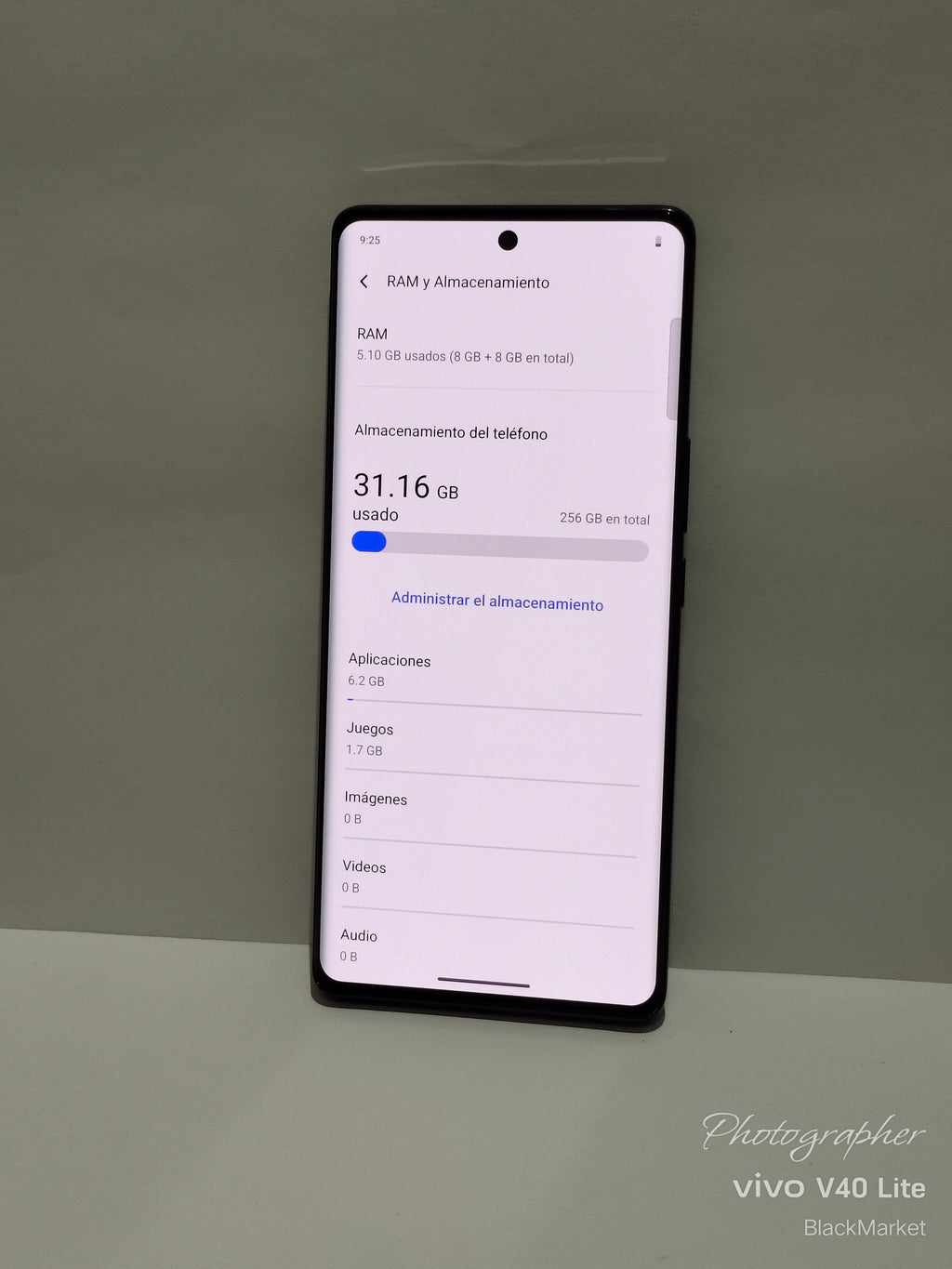 Celular Vivo V40 Lite, 5G