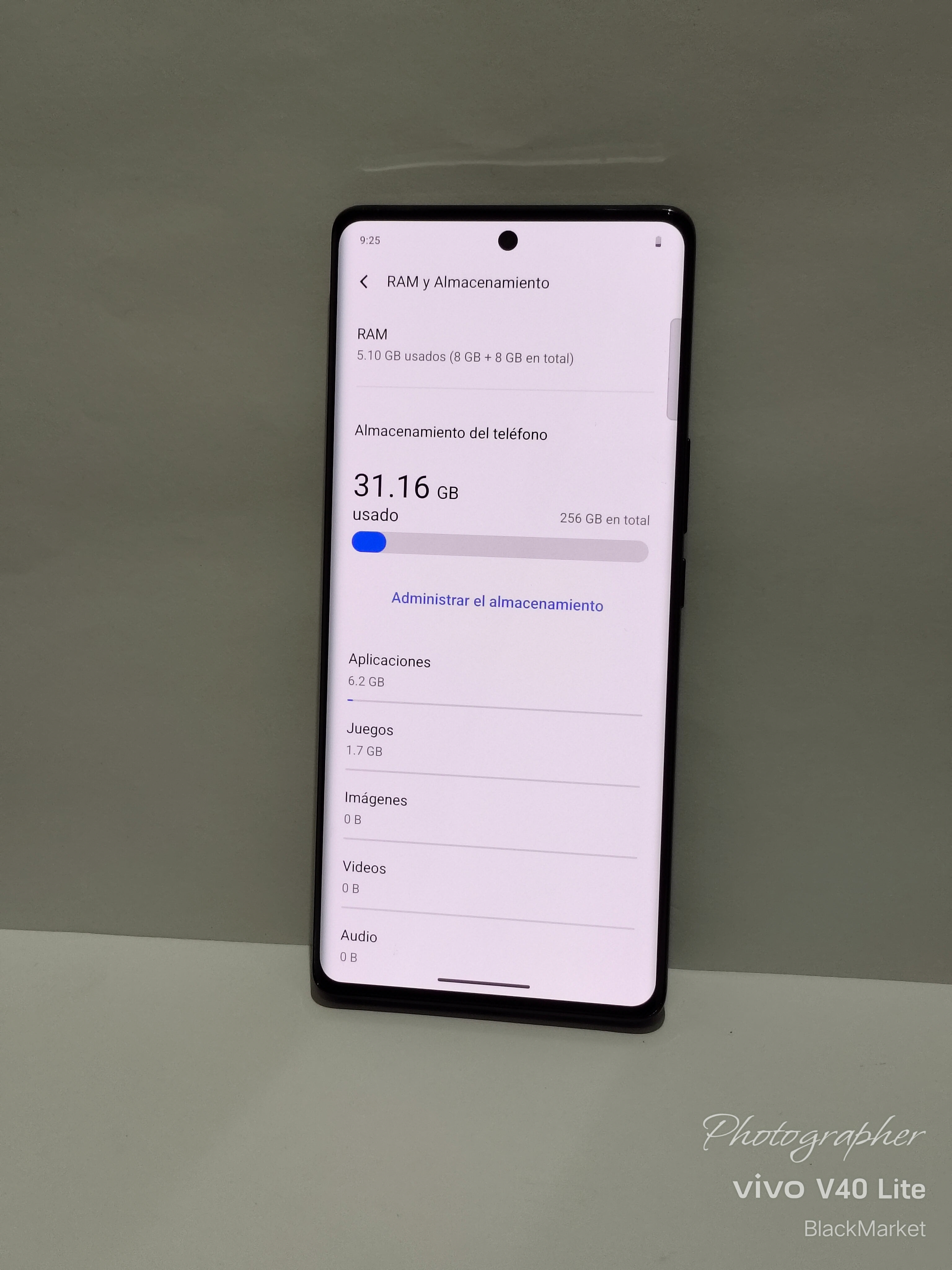 Celular Vivo V40 Lite, 5G