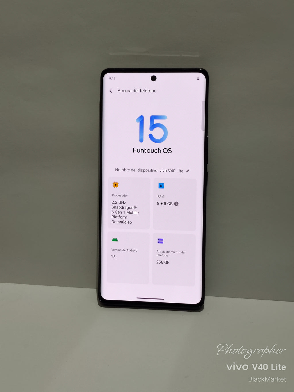 Celular Vivo V40 Lite, 5G